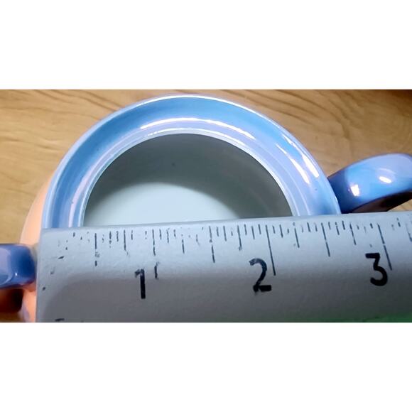 Vintage Lusterware Hand Painted Sugar Bowl Japan Water W/ Tree & Cabin See Pic - Picture 14 of 14